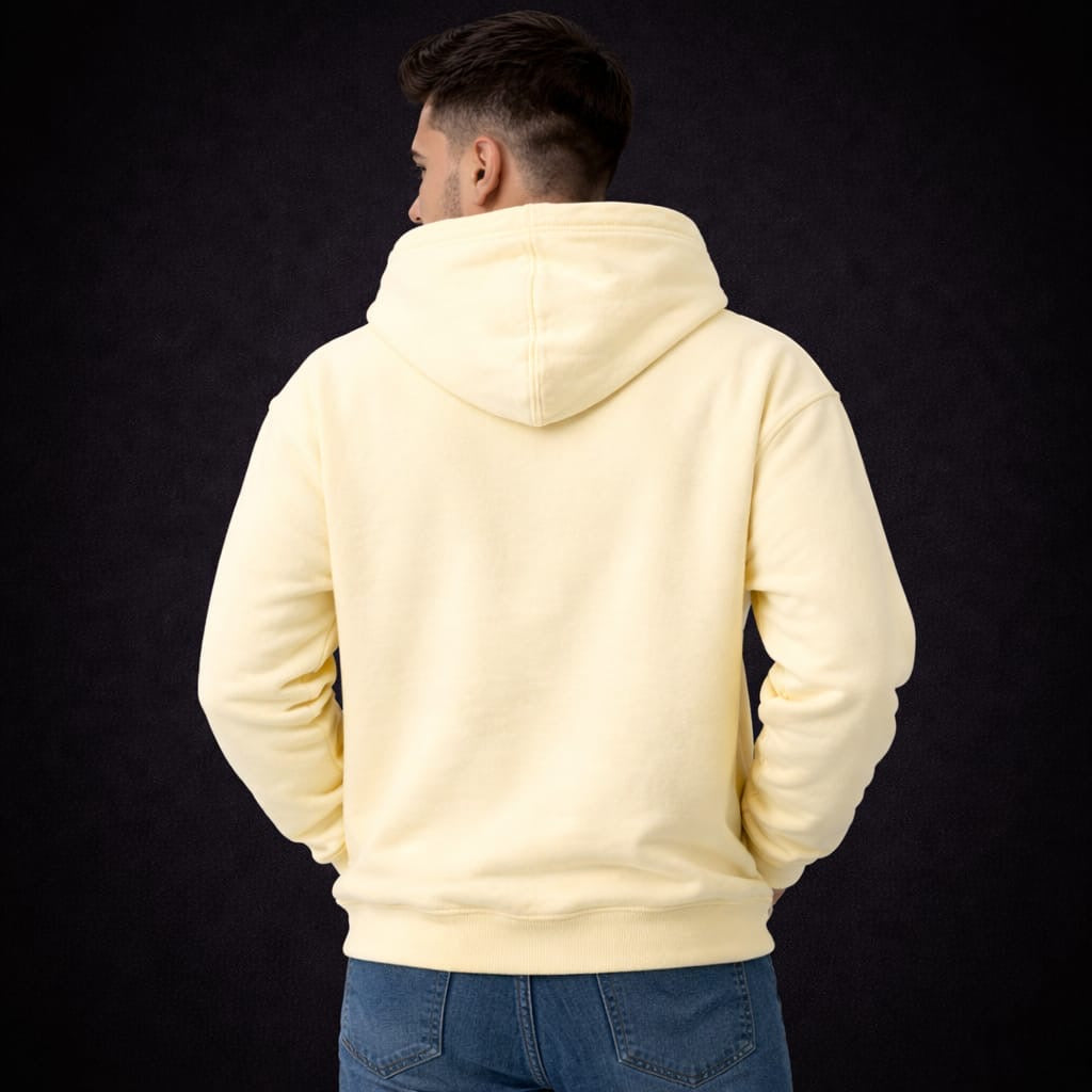 NUROVA Premium Black Hoodie Minimal Streetwear Essential