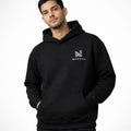 NUROVA Premium Black Hoodie Minimal Streetwear Essential